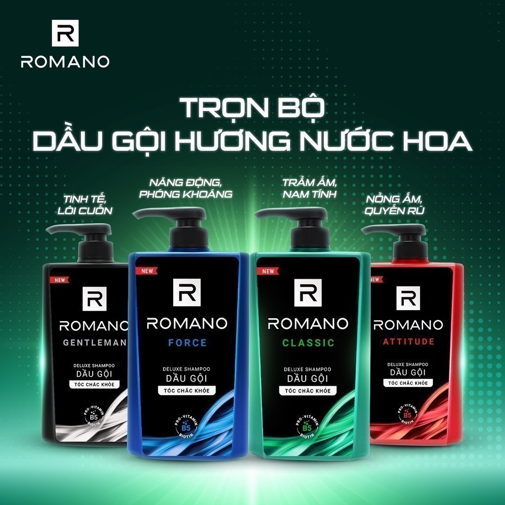 Ảnh Dầu gội nam Romano hương Nước hoa nam 380g 3