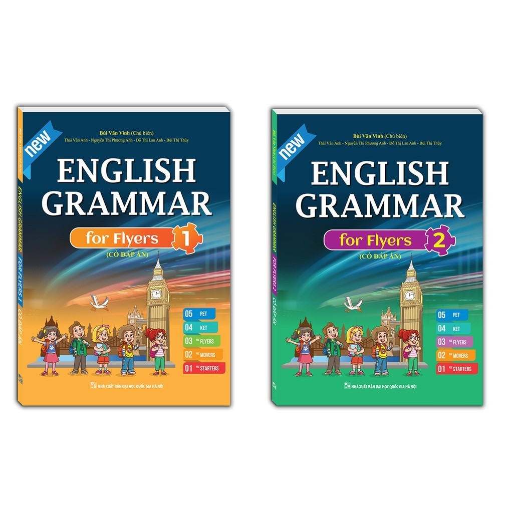 Sách - Combo 2c - English grammar for Flyers (có đáp án) | Shopee Việt Nam