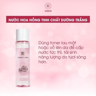 Nước Hoa Hồng Tinh Chất Dưỡng Trắng Da WSKIN Essence Toner 150ml