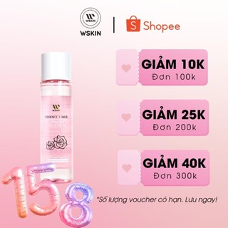 Nước Hoa Hồng Tinh Chất Dưỡng Trắng Da WSKIN Essence Toner 150ml