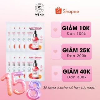 COMBO 10 Mặt nạ làm trắng giảm thâm Wskin whitening premium ampoule mask