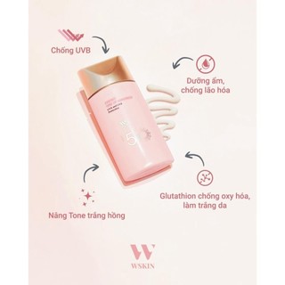 Kem Chống Nắng Nâng Tone Dưỡng Trắng WSKIN Essence Sunscreen SPF50+ PA++++