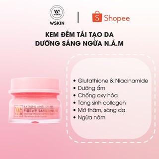 Kem dưỡng tái tạo da mờ nám ban đêm Wskin Extreme White Cream