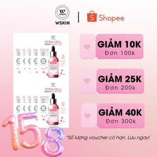 COMBO 10 Mặt nạ tế bào gốc dưỡng trắng chống oxi hóa làm đều da Wskin stem cells