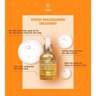 Tinh chất serum dưỡng trắng da căng bóng ngừa thâm nám WSKIN NIACINAMIDE TREATMENT