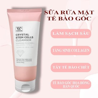 Sữa rửa mặt tế bào gốc cao cấp Wskin Crystal Stem Cells Cleansing Foam