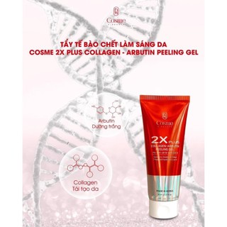 TẨY DA CHẾT TÁI TẠO SÁNG DA CAO CẤP COSME 2X PLUS COLLAGEN