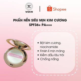 Phấn phủ kim cương diamond two-way cake siêu kiềm dầu không bóng nhờn