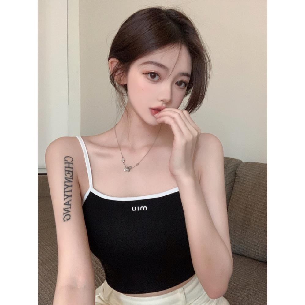 Áo Bra Nữ 2 Dây Mảnh Phối Viền Dáng Croptop Siêu Sexy MIU.