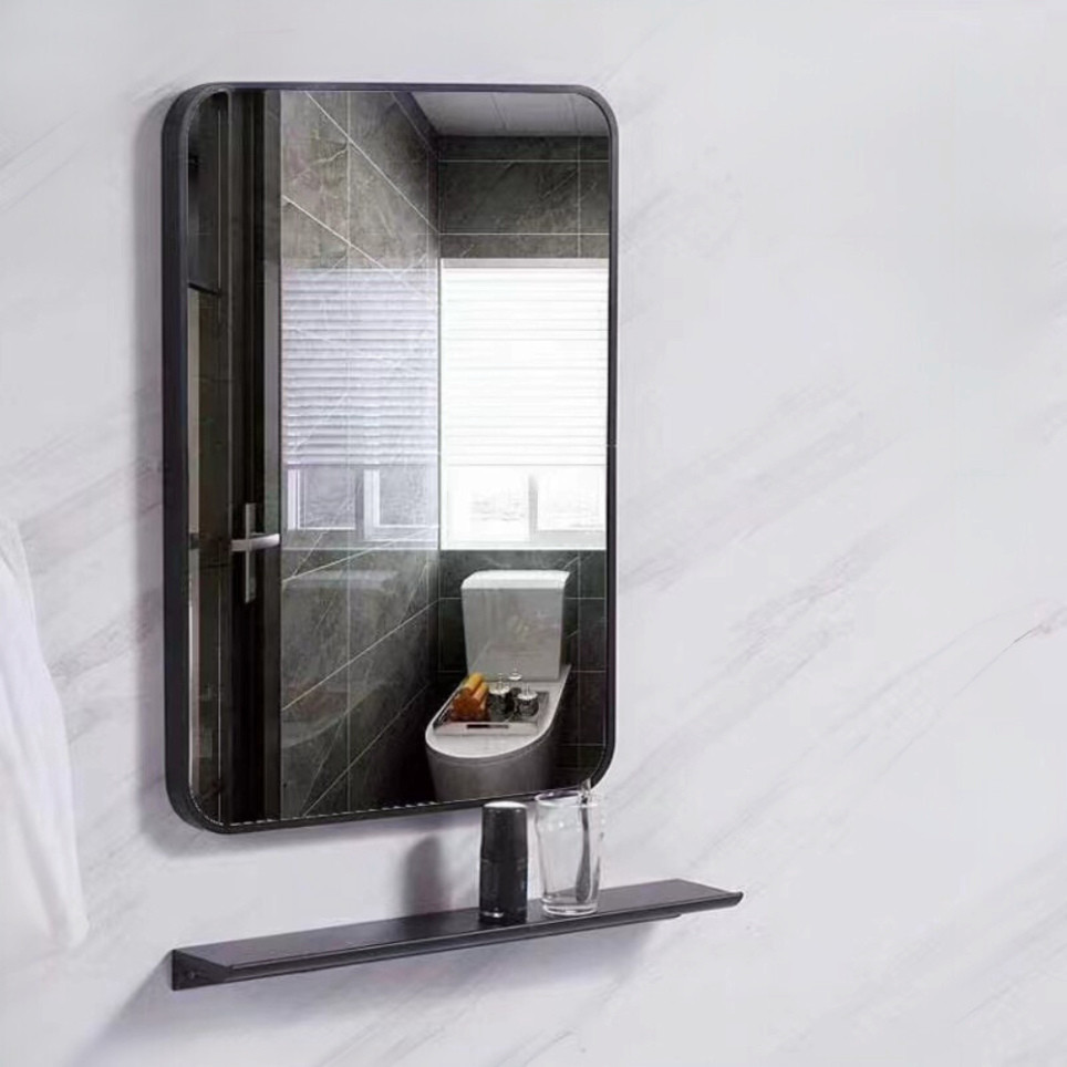 Gương Decor Hình Chữ Nhật Treo Tường Phòng Tắm Khung Viền Kim Loại Tổng Hợp Nhôm Chống Rỉ Cao Cấp