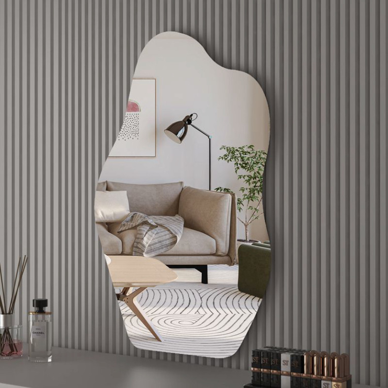 Gương decor hình hạt đậu Decor Smart để bàn make up Touch led thời thượng đủ kích thước