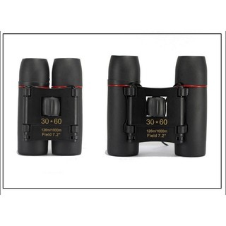 Ống nhòm đôi cao cấp 3D 30x60, Ống nhòm HD không thấm nước di động có thể gập lại để săn du lịch
