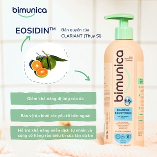 Sữa Tắm Gội Toàn Thân Bimunica Dùng Cho Bé và Gia Đình 500ml - Cao Cấp, Dịu Nhẹ, Dưỡng Ẩm