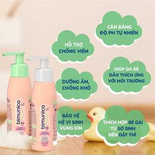 Combo Dung Dịch Vệ Sinh Mẹ & Bé Gái BIMUNICA từ 0+ - Tăng Miễn Dịch, Cân Bằng pH