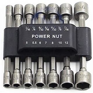 HCM >> Bộ 14 Khẩu Tuýp Vặn Ốc VITO Lục Giác Gắn Máy Khoan 14 Đầu Vít Bắn Tôn