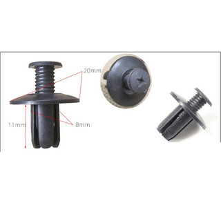 (freeship) Bộ 50 Ốc Vít Nhựa / đinh tán Phụ Tùng Xe Ô Tô 8mm / chốt vít nở 8 ly