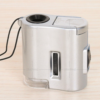 Kính Hiển Vi Bỏ Túi Mini 60X , Kính Lúp soi trang sức có đèn LED UV có kẹp điện thoại