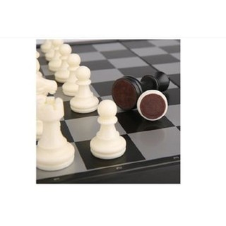 Bàn Cờ Vua 13x13cm Nam Châm Hít Mini Trắng Đen, Bỏ Túi Cao Cấp, Gấp Gọn Kiêm Hộp Đựng Chuẩn Quốc Tế