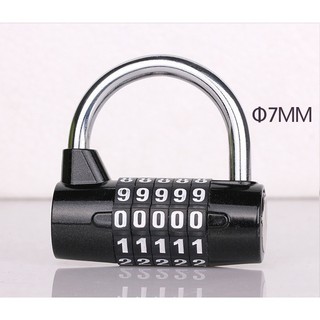 khóa chữ số 5 số tiện lợi, bằng mật mã, khóa an toàn, Khóa cửa nhà, chất liệu thép cùm INOX 65*42mm