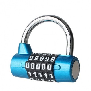 khóa chữ số 5 số tiện lợi, bằng mật mã, khóa an toàn, Khóa cửa nhà, chất liệu thép cùm INOX 65*42mm