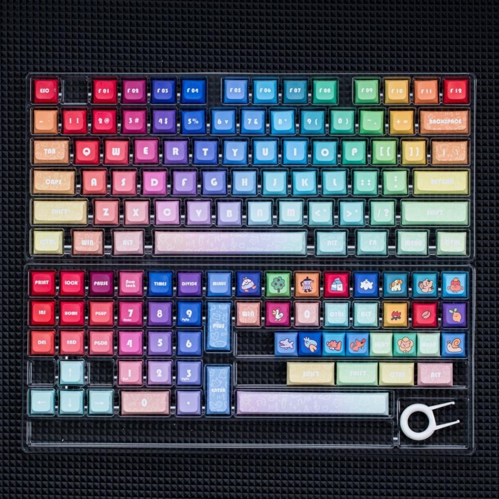 keycap rainbow gia re