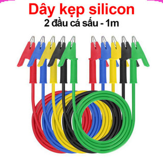 Dây kẹp silicon 2 đầu cá sấu 1m