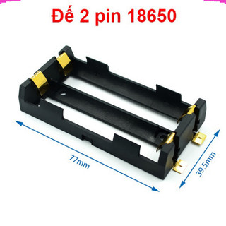 [Giá sỉ] Đế pin 18650 chân đồng mạ vàng hàn PCB