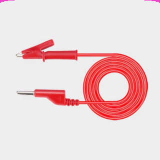 Dây kẹp silicon 2 đầu 1 đầu kẹp cá sấu + 1 đầu jack bắp chuối