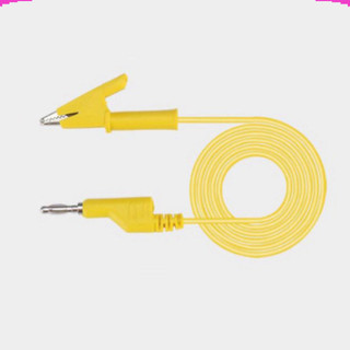 Dây kẹp silicon 2 đầu 1 đầu kẹp cá sấu + 1 đầu jack bắp chuối