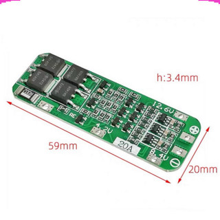 Mạch sạc cân bằng khối pin 3S ( 3 viên 18650) - dòng xả 20A