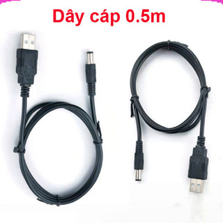 [Giá sỉ] (5C) Dây cáp, dây sạc chuyển USB 5V ra DC 5.5*2.1mm