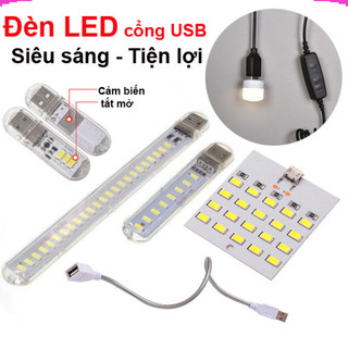 Đèn Led siêu sáng 5V, cáp kim loại, cáp on off