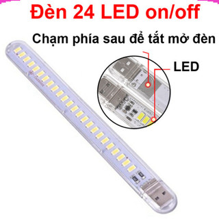 Đèn Led siêu sáng 5V, cáp kim loại, cáp on off