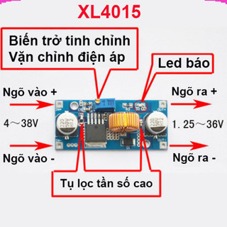 Mạch nguồn giảm áp, hạ áp 5A XL4005 DC - DC