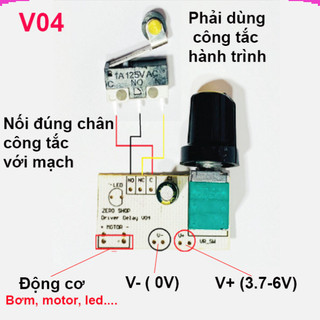 Mạch Delay 0 - 8s V02 (Dùng làm Máy rót rượu nhấn nút rót )