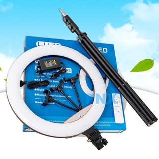 Đèn Livestream 45cm - Bộ Chụp Ảnh và Quay Video Đa Nhiệm, Ánh Sáng 3 Chế Độ Màu, Kèm Gậy 2m1 và Điều Khiển - Rabbi VN