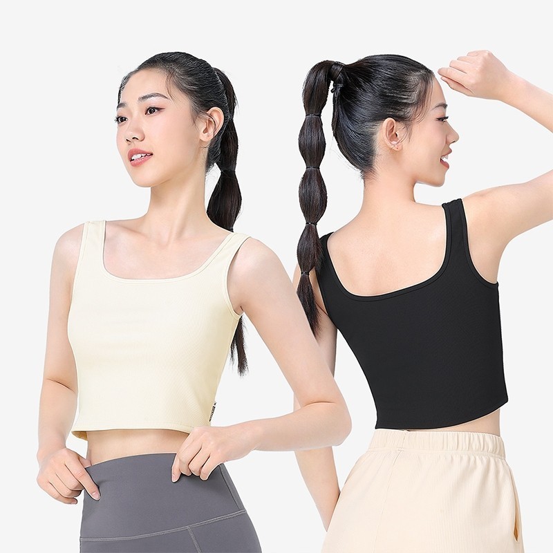 Ảnh CAMEL CROWN Yoga Mặc Áo Vest Nữ Thoáng Khí Thể Dục Mặc Áo Khoác Ngoài Huấn Luyện Thể Thao Lưng Làm Đẹp 2