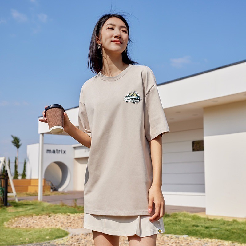 Ảnh Áo thun khô nhanh CAMEL CROWN băng thể thao thoáng khí dáng rộng chống nắng 2