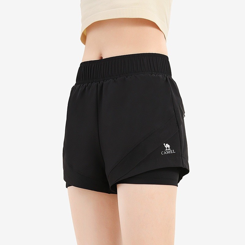 Ảnh CAMEL CROWN Quần Yoga Nữ Giả Hai Mảnh Nhanh Khô Quần Thể Dục Thoáng Khí 4