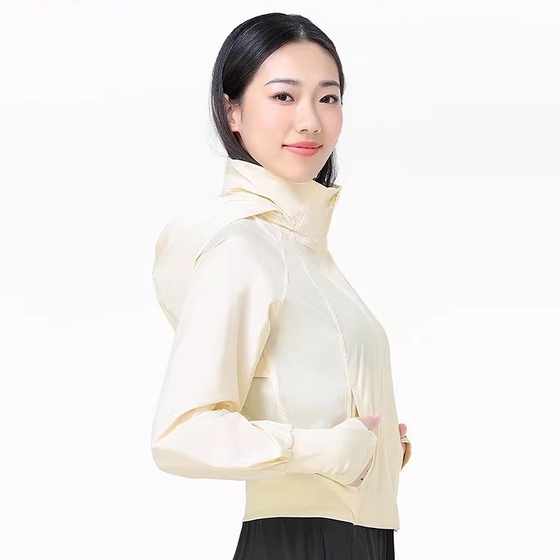 Ảnh CAMEL CROWN Yoga Wear Nữ Ice Sun Áo Khoác Chống Nắng Thoáng Khí Ngoài Trời Chống Thấm Nước Một Mảnh Áo Khoác 1