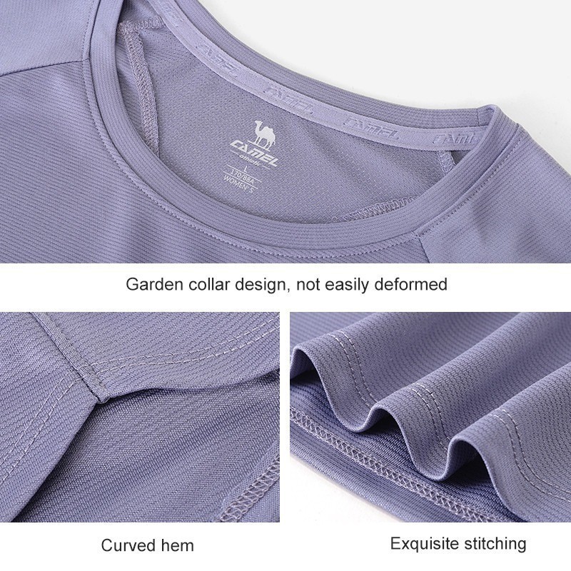 Ảnh CAMEL CROWN Thể Thao Nhanh Khô Áo Thun Chống Nắng Tay Ngắn Chạy Bộ Thường Ngày 3