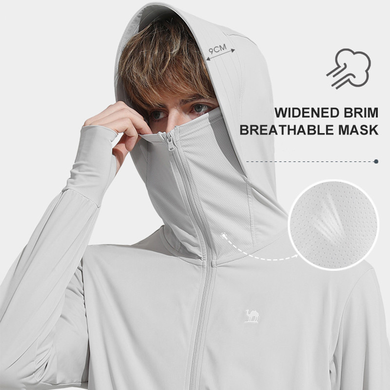 Ảnh Áo khoác CAMEL CROWN chống nắng vải lụa mát khô thoáng nhanh thời trang cao cấp 2