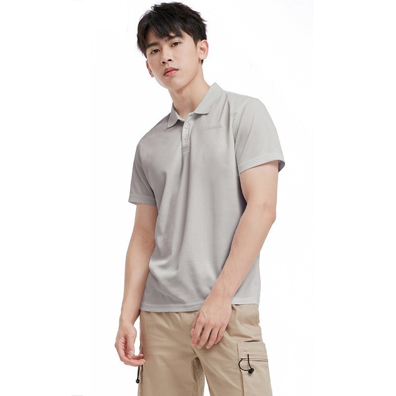 Ảnh Áo sơ mi CAMEL CROWN tay ngắn màu trơn thời trang trẻ trung cho nam 3