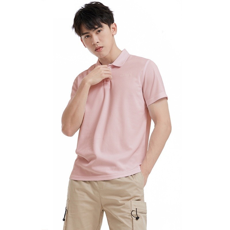 Ảnh Áo sơ mi CAMEL CROWN tay ngắn màu trơn thời trang trẻ trung cho nam 2
