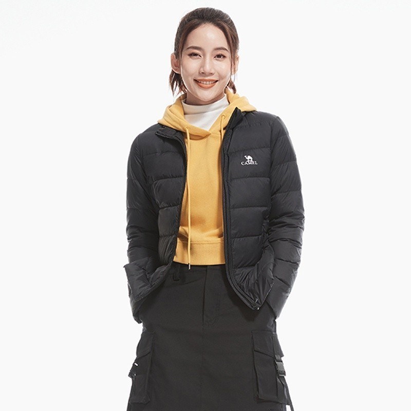 Ảnh Áo khoác thể thao CAMEL CROWN cổ đứng siêu nhẹ giữ ấm thời trang cho nữ 3