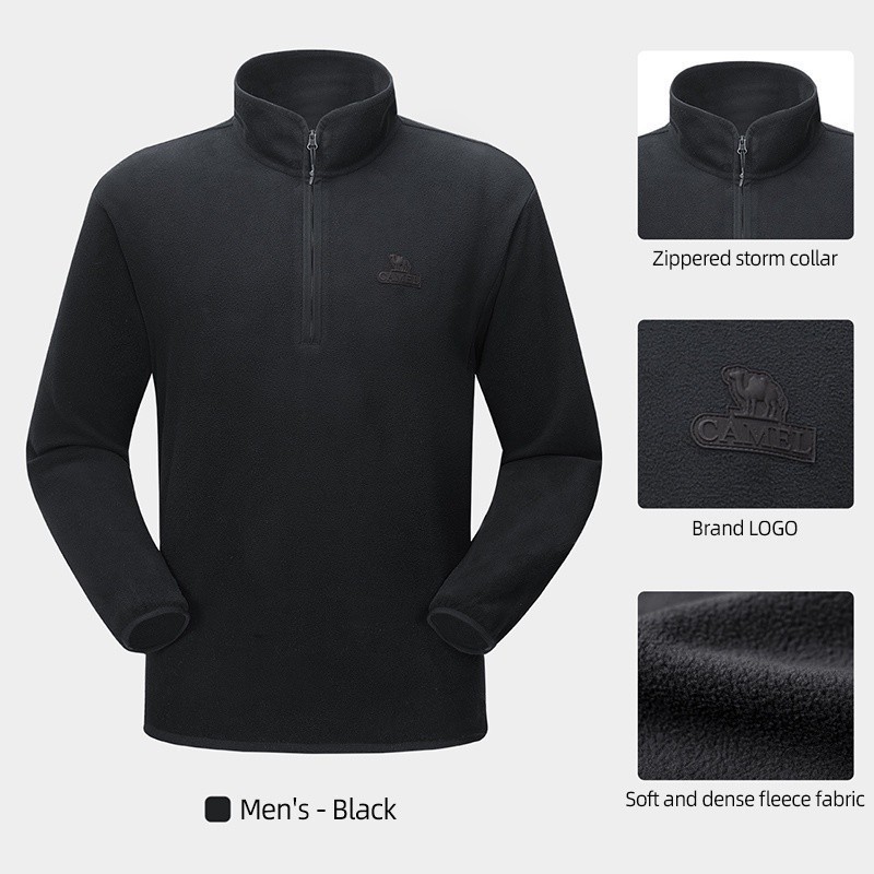 Ảnh Áo Thun sweater Cổ Đứng Tay Dài Dáng Rộng Thời Trang Thu Đông Cho Nam Giới 1