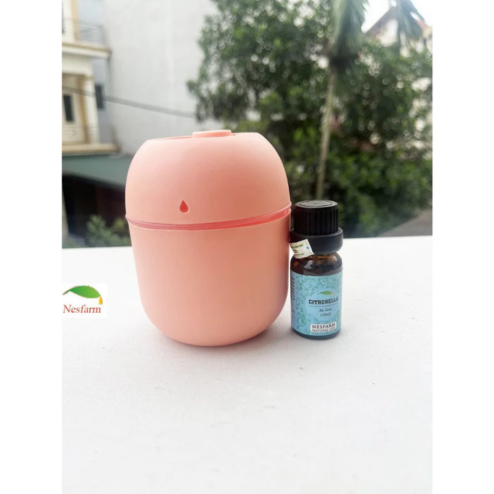 Máy Xông Tinh Dầu Mini Màu Hồng Tạo Ẩm Phun Sương và Tinh Dầu Thiên Nhiên Khuếch Tán Tinh Dầu Đuổi Muỗi MX01