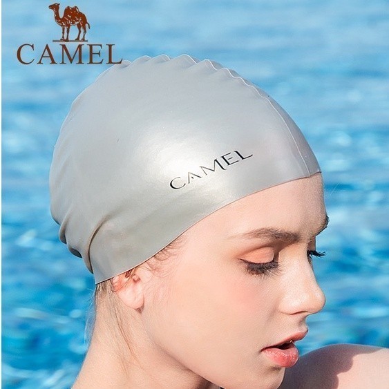 Ảnh Mũ bơi CAMEL CROWN bằng silicon chống nước bảo vệ tai chuyên nghiệp 3