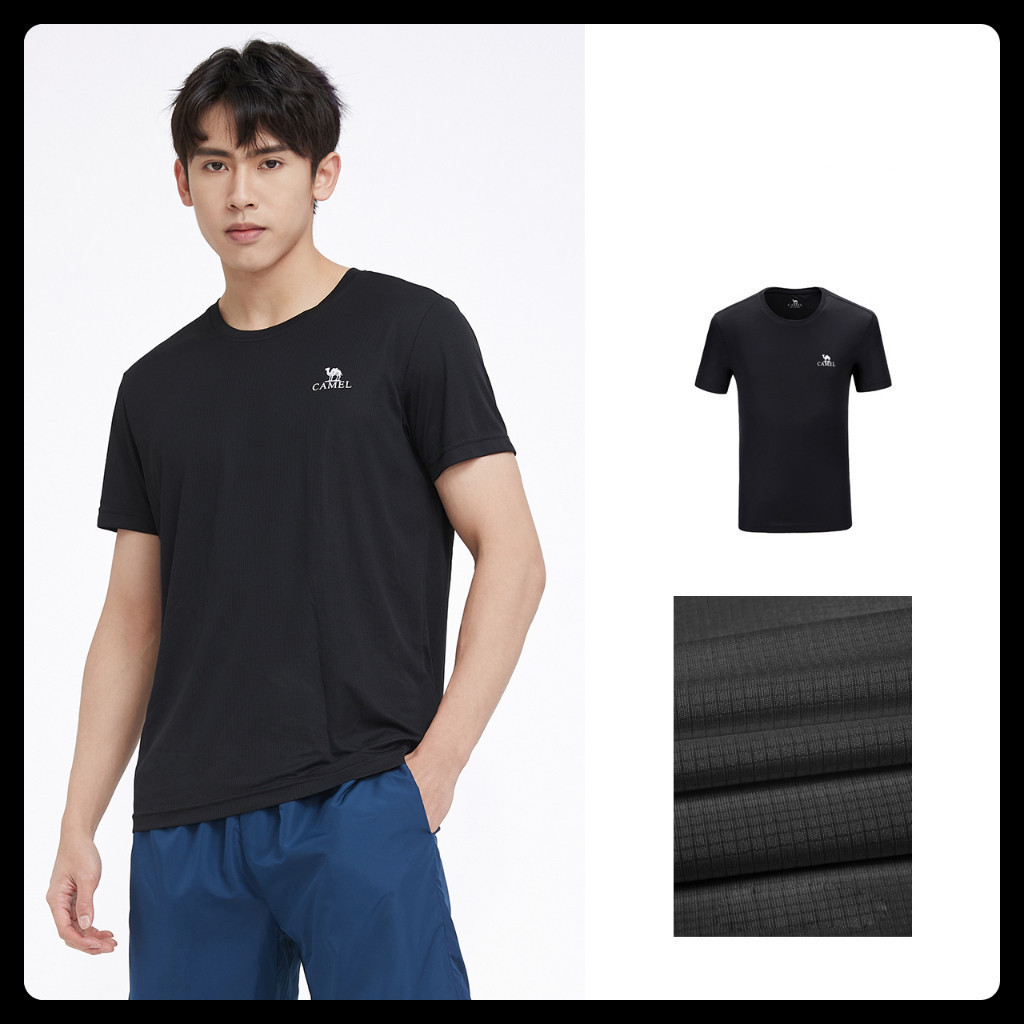 Ảnh Áo thun thể thao CAMEL CROWN ngắn tay thoáng khí chất lượng dành cho nam 4