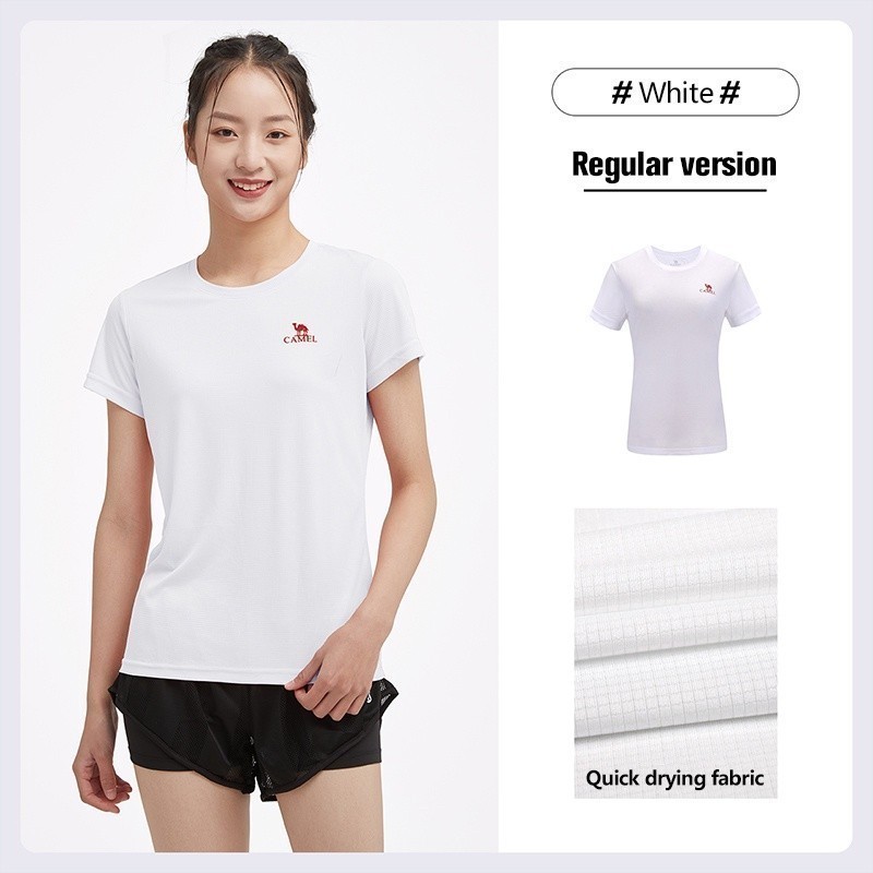 Ảnh Áo thun thể thao CAMEL CROWN chất liệu thoáng khí thời trang năng động trẻ trung dành cho nữ 3